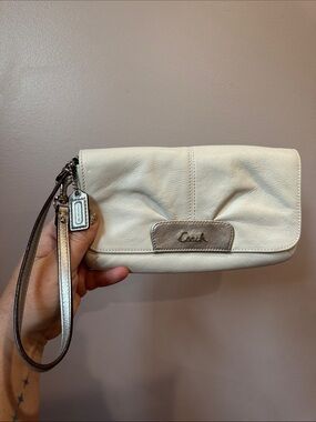 Coach Ashley Flap Wristlet Clutch